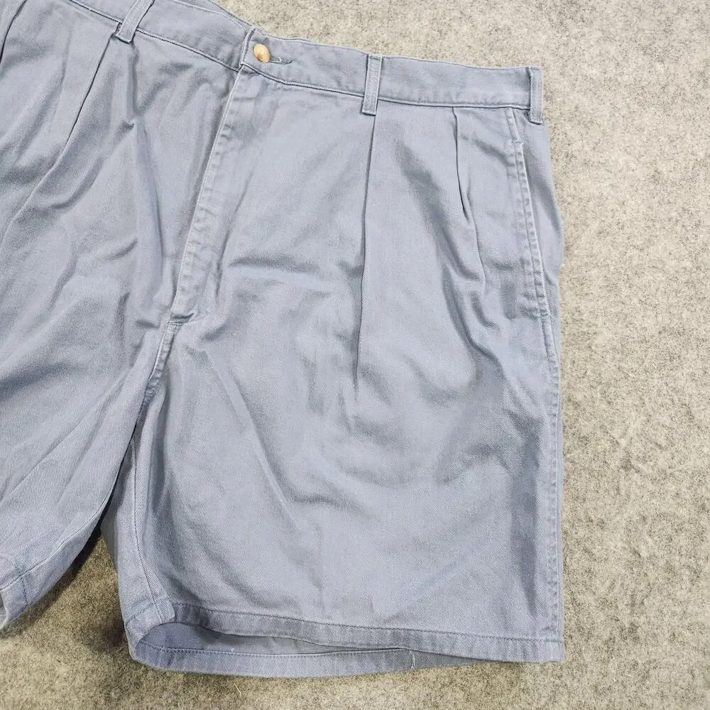 Vintage Polo‎ Ralph Lauren Shorts Mens 40 Blue Pleated Chino Classic USA 90s 80s
